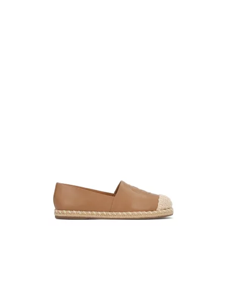 Espadryle Kazar skórzane brązowe