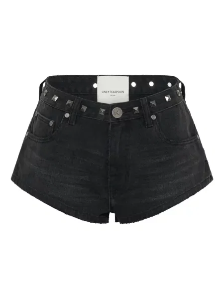 Szorty One Teaspoon z ćwiekami czarne