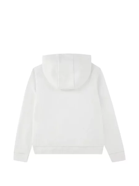 Bluza z kapturem dziecięca Lacoste biała