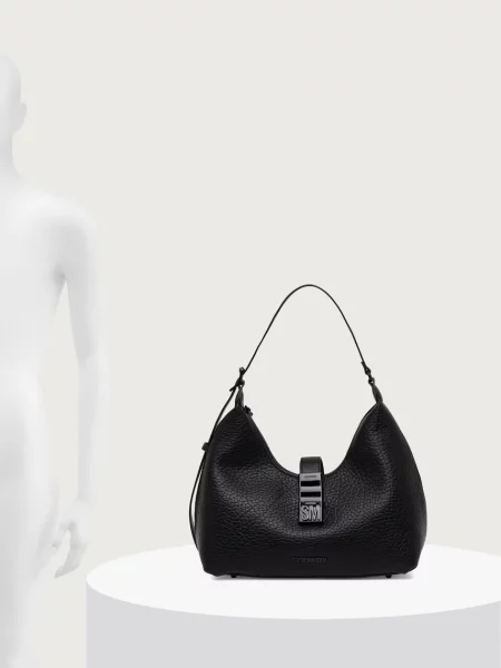 Кожаная сумка хобо Steve Madden