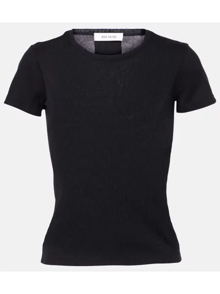 Pletena majica Aya Muse črna
