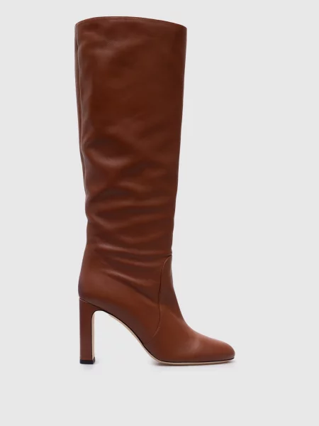 Кожаные сапоги Stuart Weitzman коричневые
