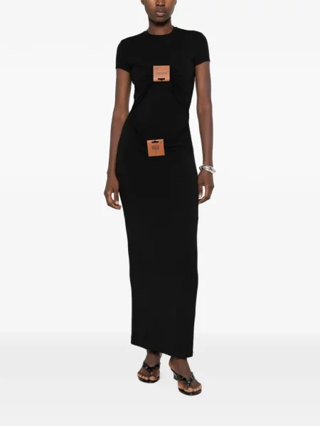 Rochie maxi Jean Paul Gaultier cu autograf negru