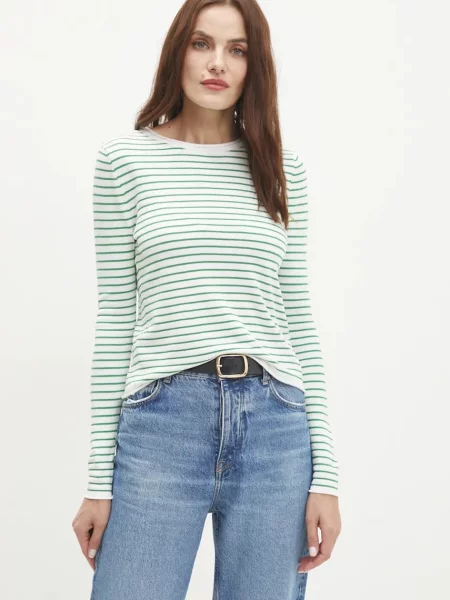 Блуза Answear Lab с десен зелено