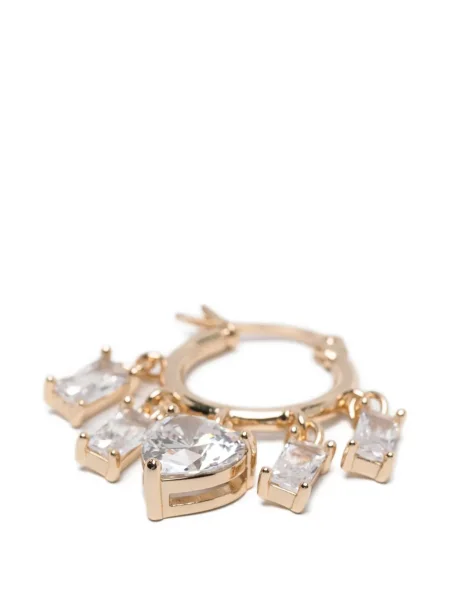 Cercei Maje cu motiv cu inimi auriu