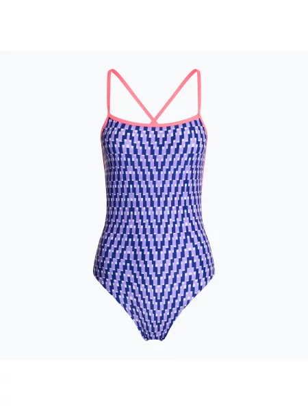 Дамски бански костюм от една част Funkita Strapped In One Piece future dusk виолетово