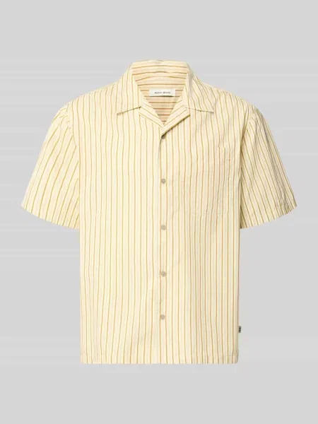 Koszula casual z krótkim rękawem krój regular fit model Nico' Wood Wood żółta