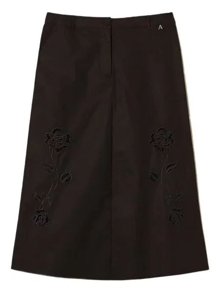 Fustă midi Twinset până la genunchi negru