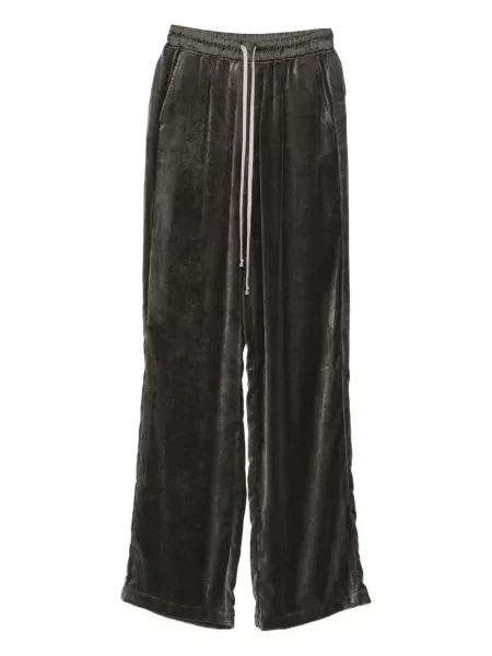 Pantaloni Rick Owens de catifea gri