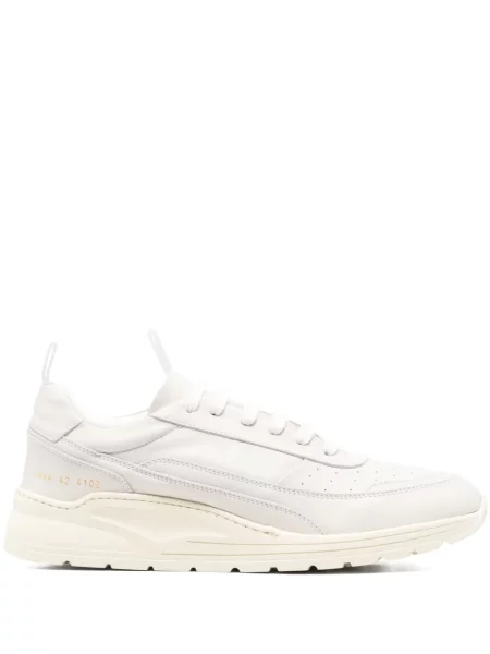 Sneakerși Common Projects din piele alb