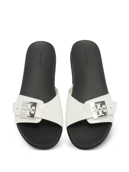 Sandale Tory Burch cu autograf alb