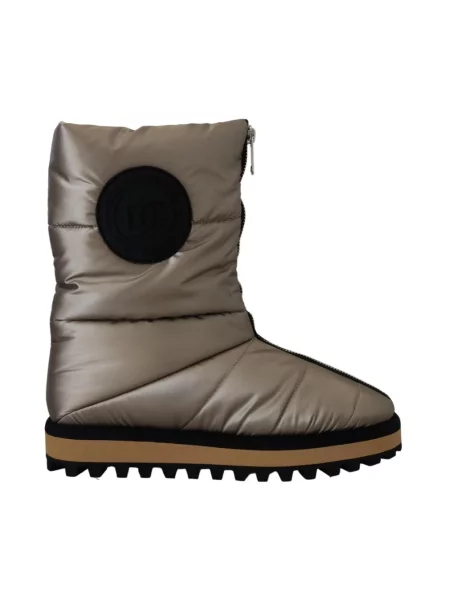 Botki Dolce And Gabbana pikowane szare