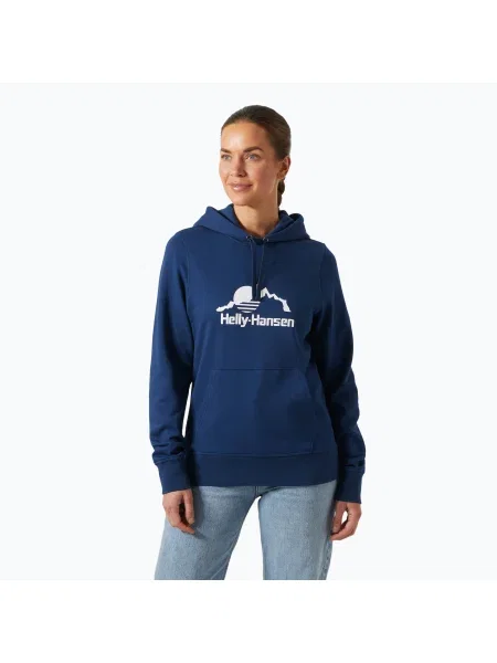 Bluză pentru femei Helly Hansen Nord Graphic Pullover Hoodie ocean