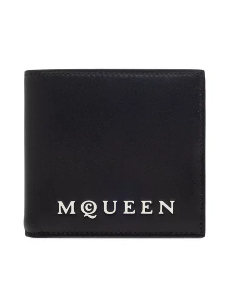 Portfel Alexander Mcqueen skórzany czarny