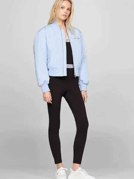 Легінси Tommy Jeans з автографом чорні