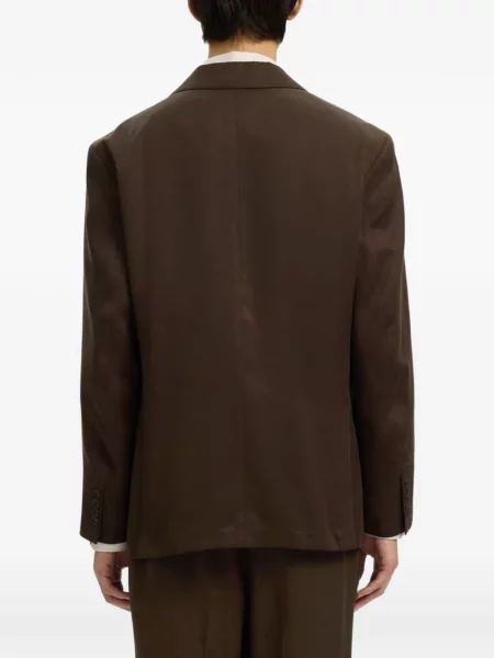 Sacou Selected cu două rânduri de nasturi maro