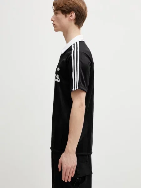 Tricou Adidas Originals din jerseu negru