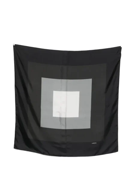 Копринен шал Lardini черно