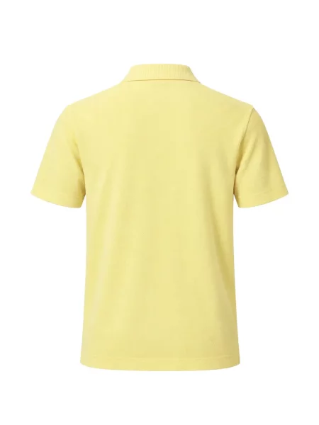 Tricou polo Boss cu broderie galben
