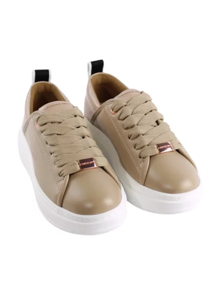 Sneakersy Alexander Smith brązowe