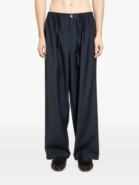 Pantaloni Rose Burrito de lână cu cordon albastru