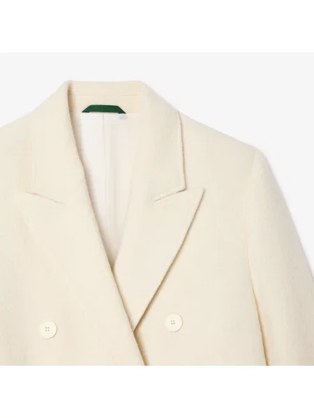 Lacoste Długi Wełniany Płaszcz Premium