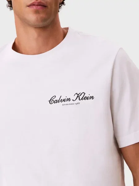 Графічний футболка Calvin Klein Jeans біла