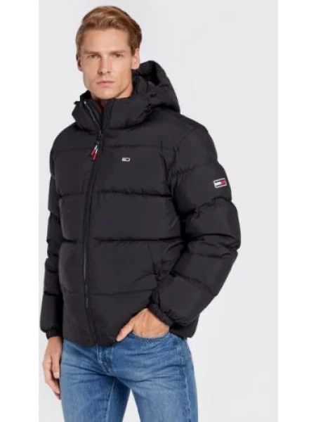 Tommy Jeans De puf geacă Essential negru