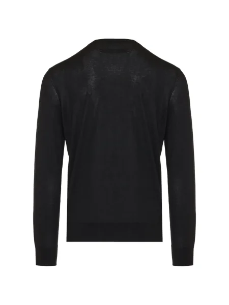 Pulover Zegna cu decolteu rotund negru