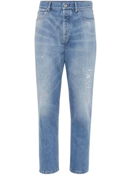 Jeansy Brunello Cucinelli niebieskie