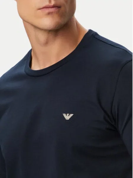 Emporio Armani Underwear Pižama Tamsiai mėlyna