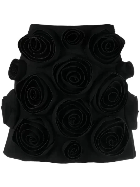 Fustă Viktor & Rolf cu model floral negru