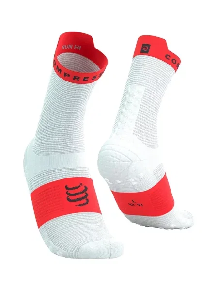 Чорапи Compressport Pro Racing Socks Run High бяло