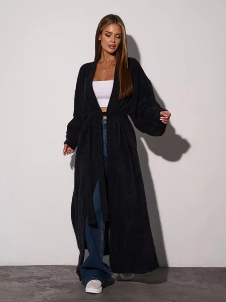 Кардиган ISSA Plus комбінований верх чорний