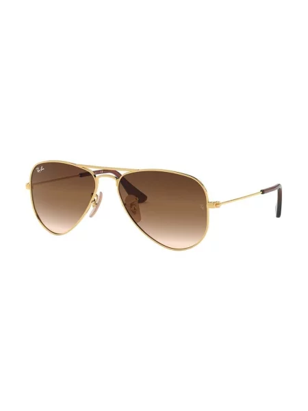 Otroška sončna očala Ray-Ban Junior Aviator rjava