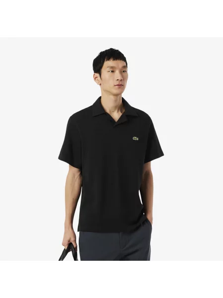 Классическое поло Lacoste черное