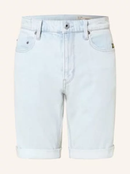 G-Star Szorty Jeansowe Mosa Straight Fit blau niebieskie