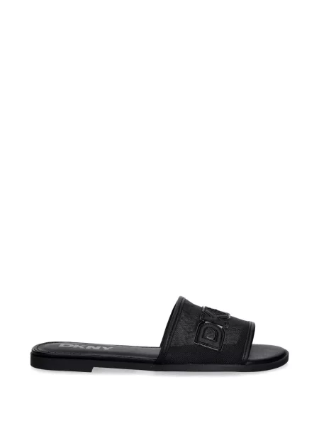 Sandale Dkny plasă cu autograf negru