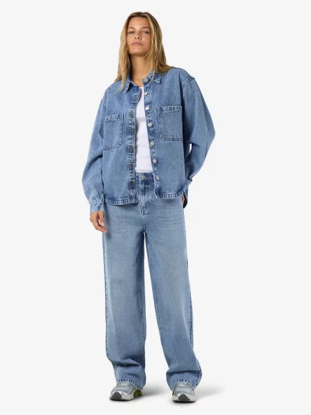 Noisy may Prechodná bunda NMALVA denim modrá