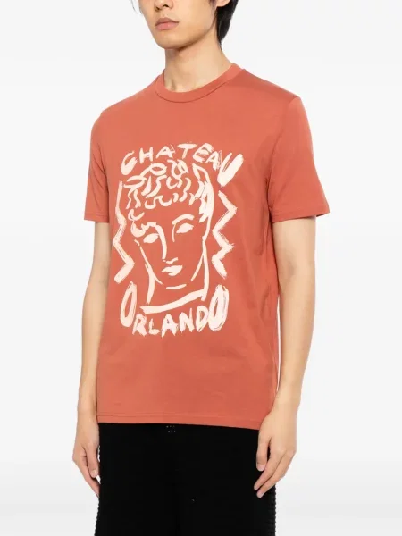 Tricou Chateau Orlando cu imagine roșu