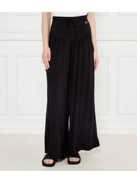 Liu Jo Beachwear Pantaloni | Relaxed fit negru