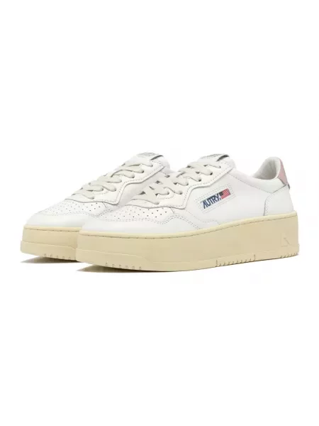Sneakersy Autry na platformie białe