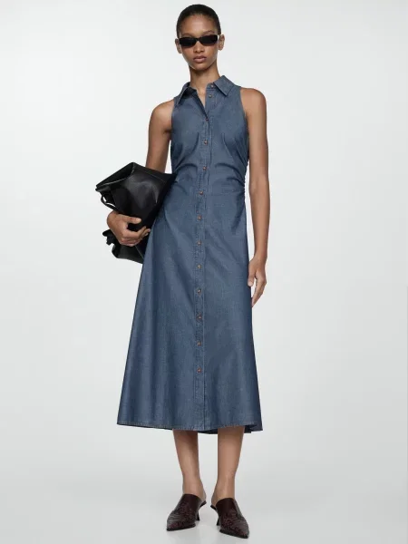 MANGO Adri Сукня міді Джинс 