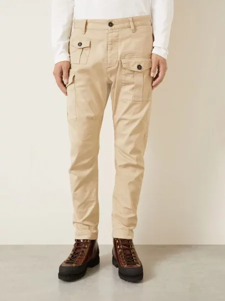 Cargo Kalhoty Extra Slim Fit velbloudí