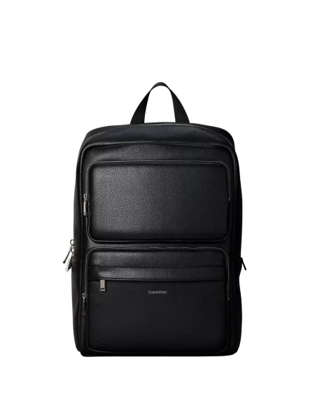 Batoh Calvin Klein Raised Double Pocket Black Universal černý