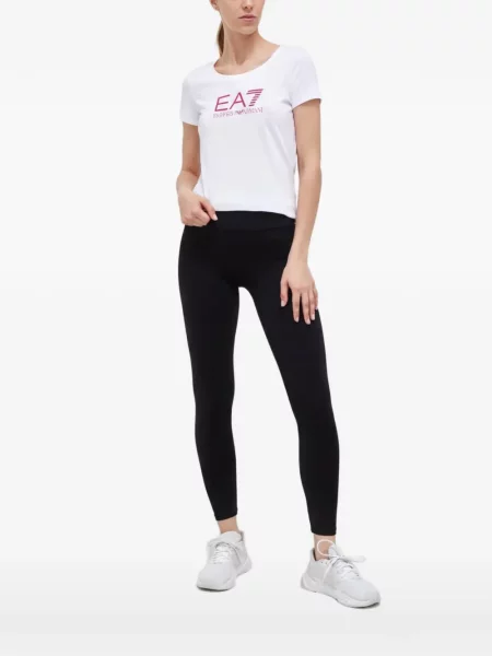 Rövid póló Ea7 Emporio Armani fehér