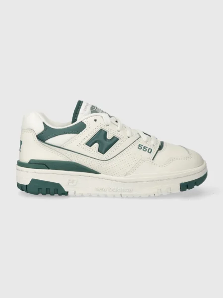 Кожени маратонки New Balance бежово