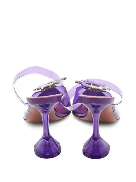 Pantofi cu toc Amina Muaddi violet