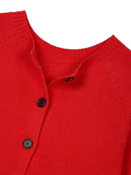 Cardigan Tomboy cu mâneci scurte scurt roșu