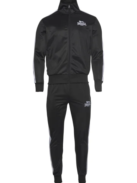 LONSDALE Športna trenirka črna bela